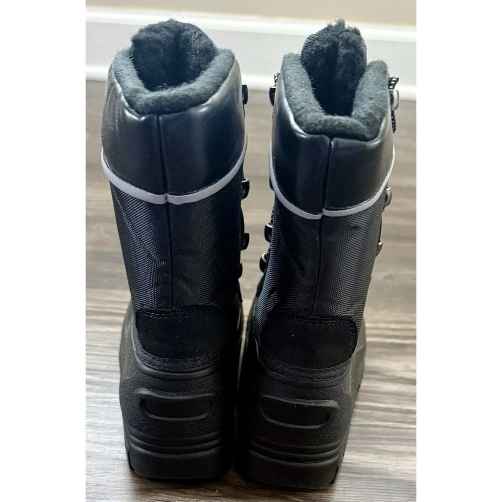 Kids Unisex Preschool Winter Snow‎ Boots Size 12 Black New Cozy Warm
